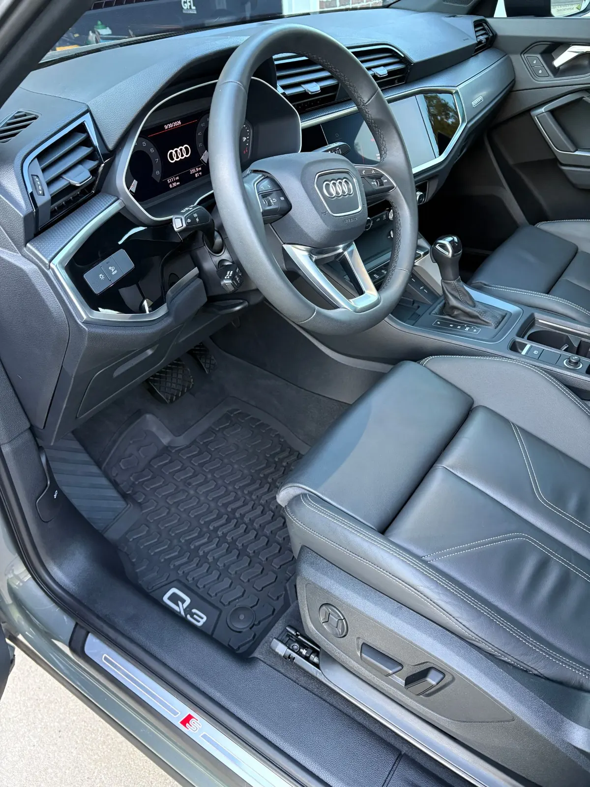 Audi Q3 interior after an interior detail